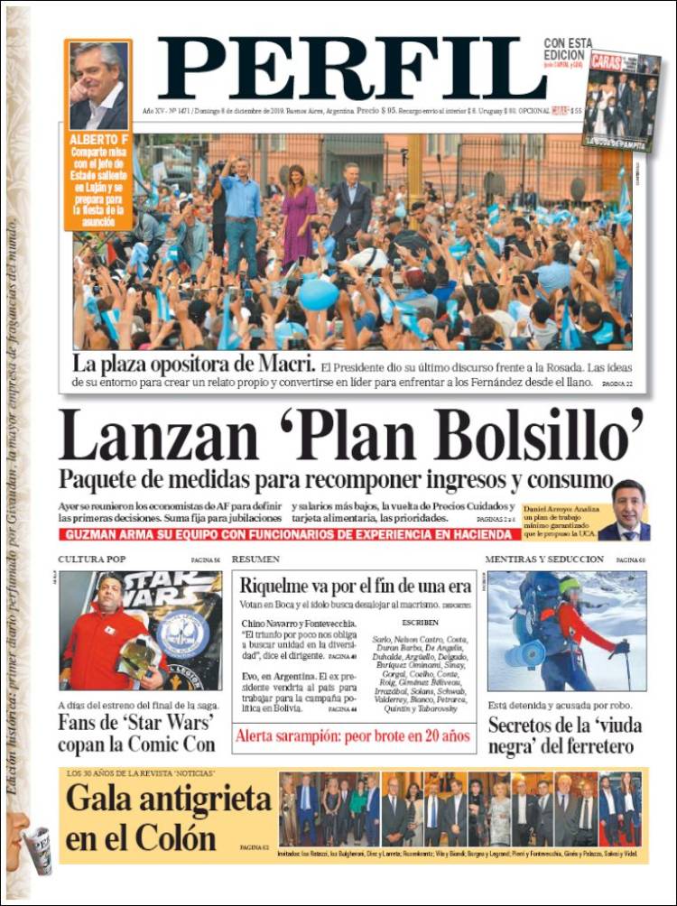 Portada de Diario Perfil (Argentina)