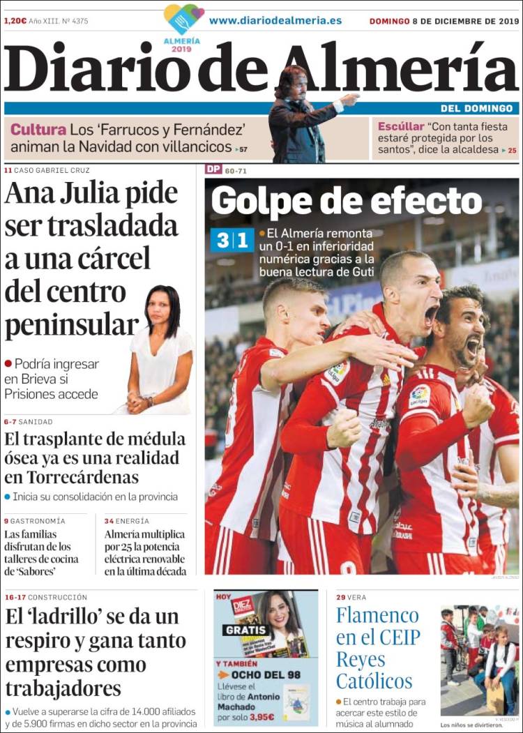 Portada de Diario de Almería (España)