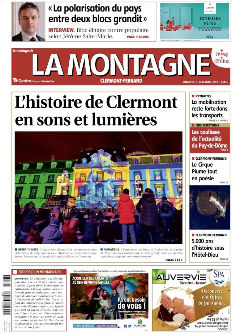 Portada de La Montagne (Francia)