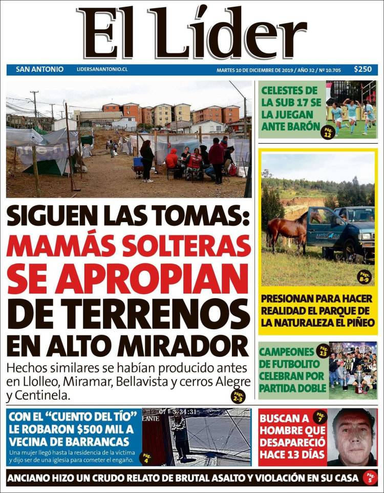 Portada de Lider de San Antonio (Chile)