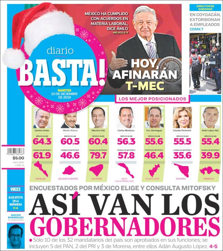 Portada de Diario Basta (M&eacute;xico)