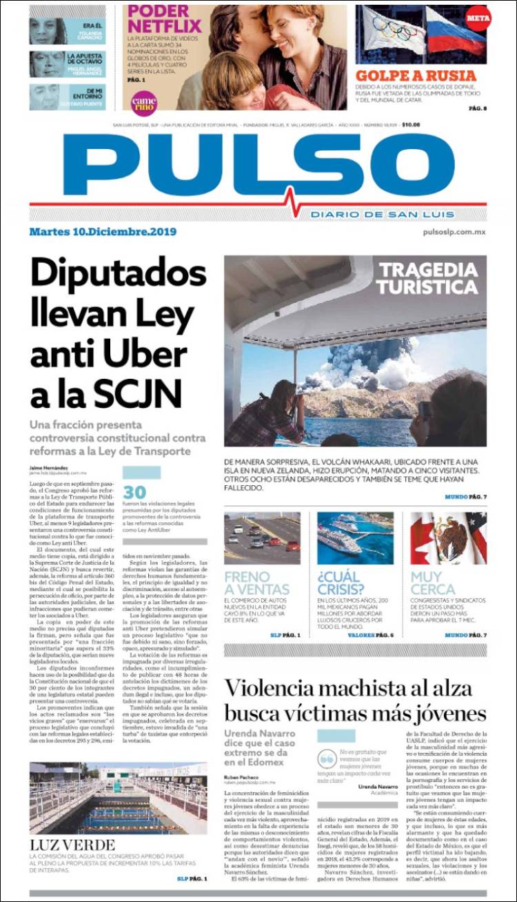 Portada de Pulso (M&eacute;xico)