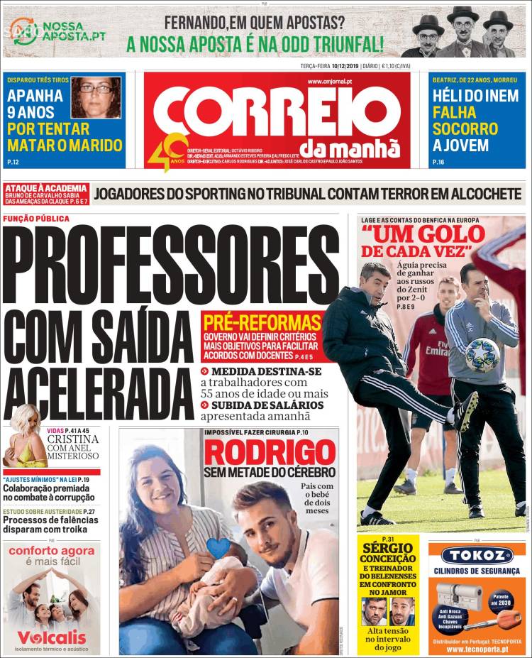 Portada de Correio da Manhã (Portugal)