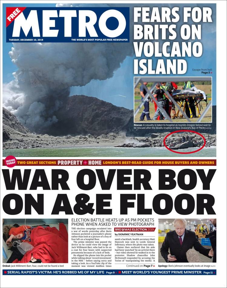 Portada de Metro (Reino Unido)