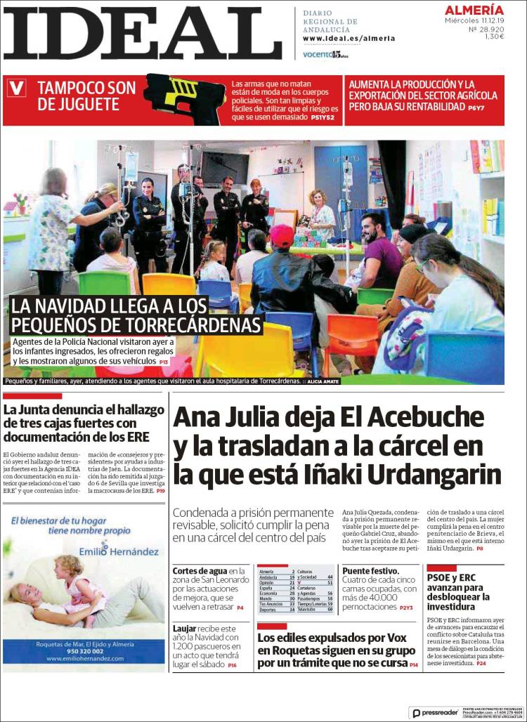 Portada de Ideal Almeria (España)