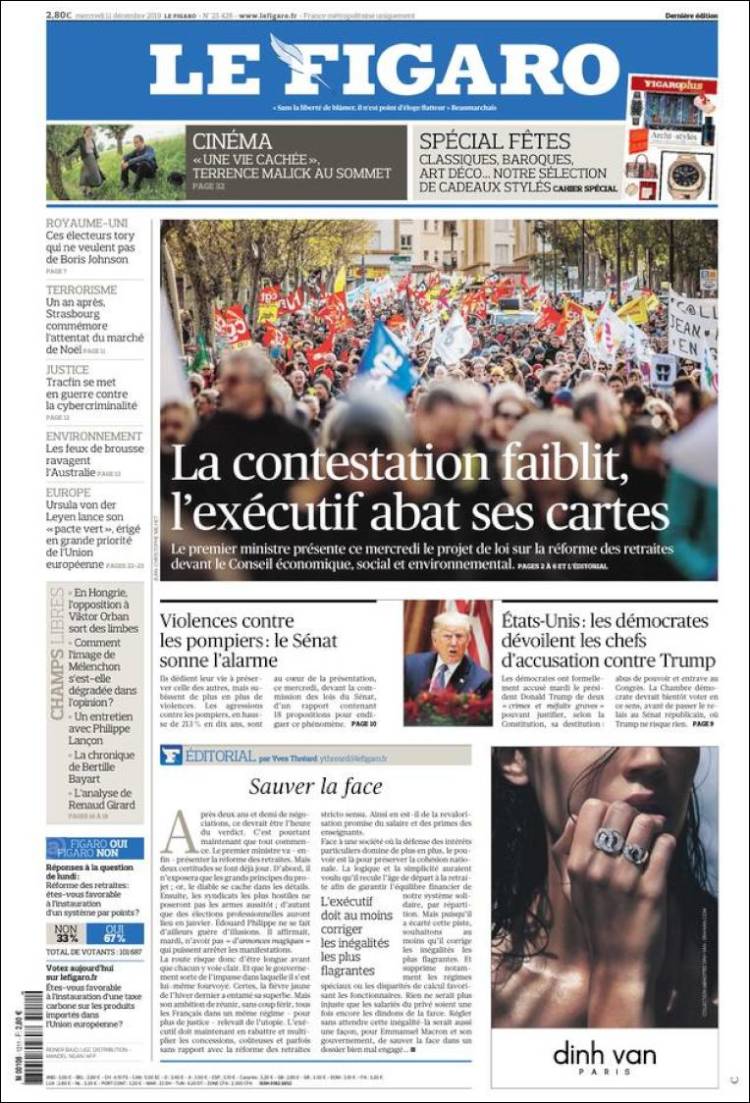 Portada de Le Figaro (Francia)