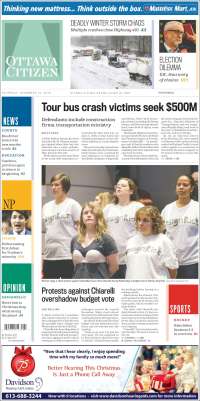 Portada de Ottawa Citizen (Canadá)