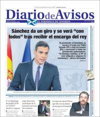 Portada de Diarios de Avisos (Spain)