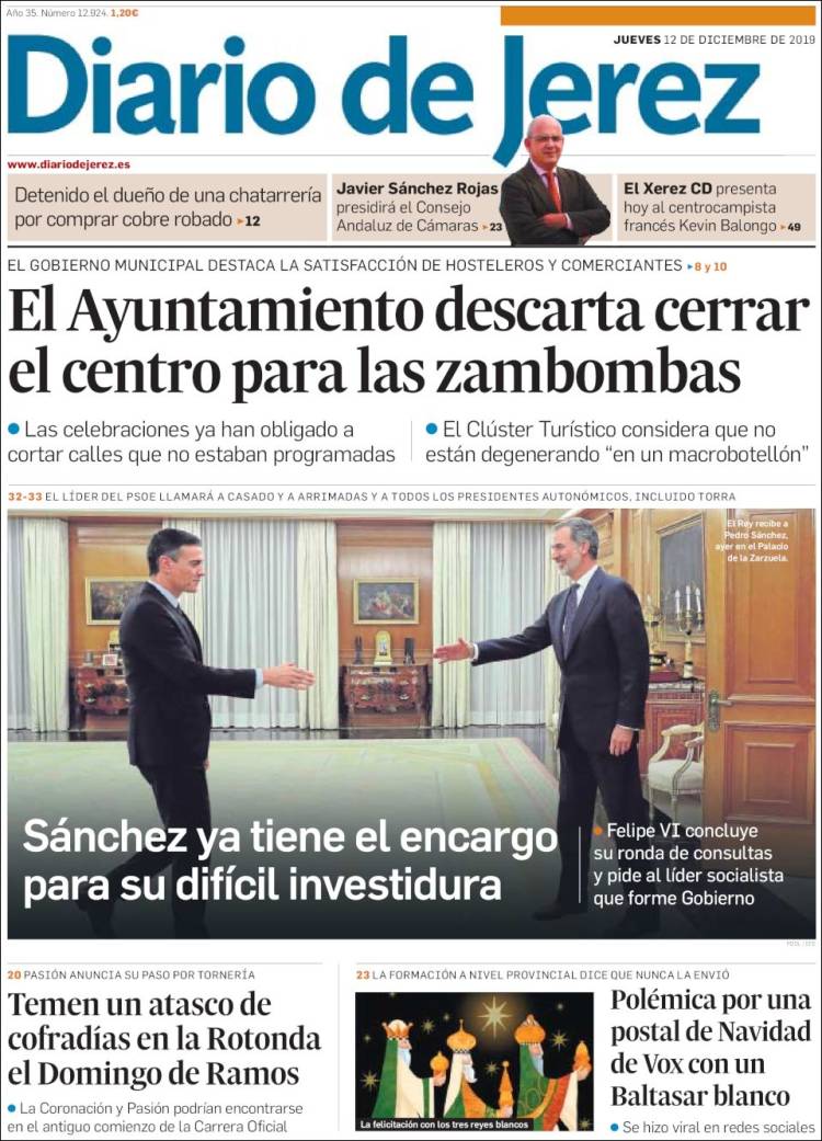 Portada de Diario de Jerez (Espa&ntilde;a)