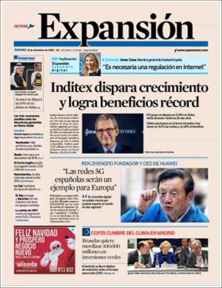 Portada de Expansión (Espa&ntilde;a)