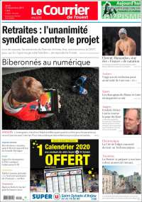Portada de Le Courrier de l'Ouest (Francia)
