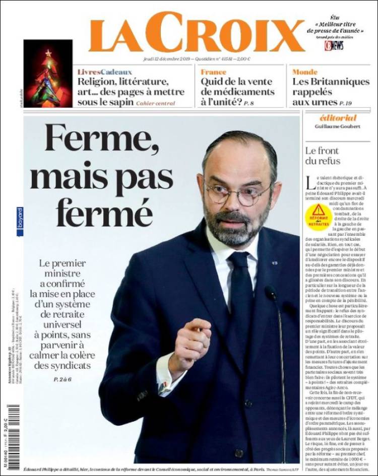 Portada de La Croix (Francia)