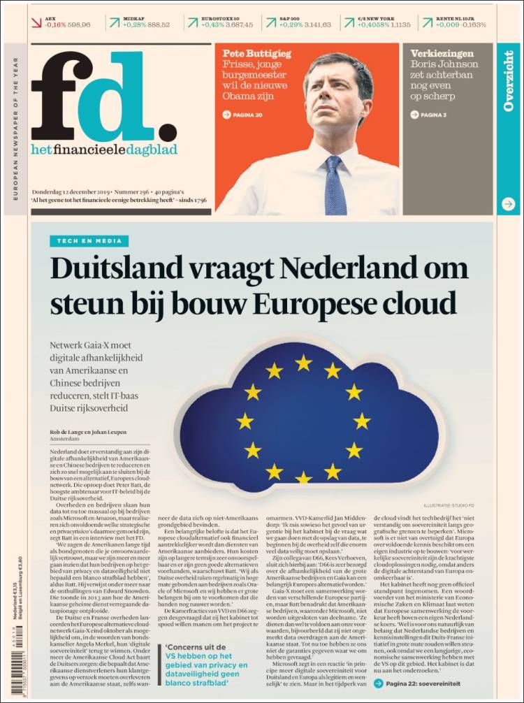 Portada de Het Financieele Dagblad (Netherlands)