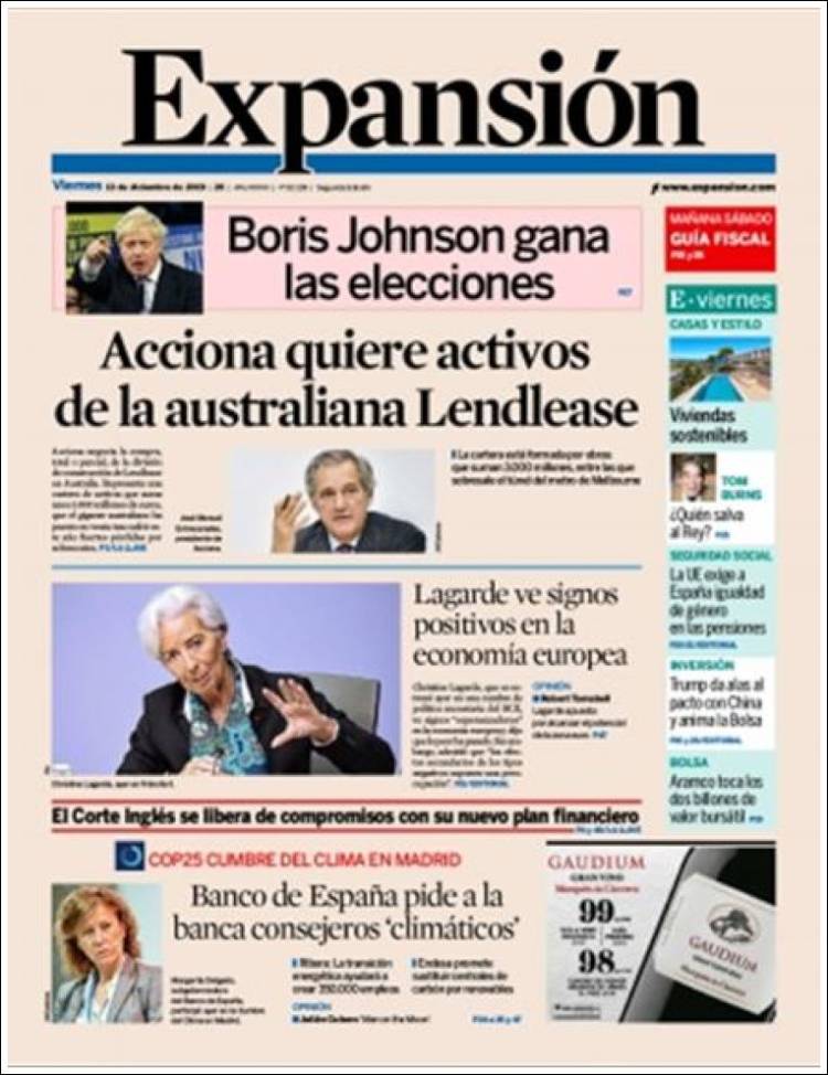 Portada de Expansión (Espa&ntilde;a)