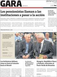 Portada de Gara (Espa&ntilde;a)