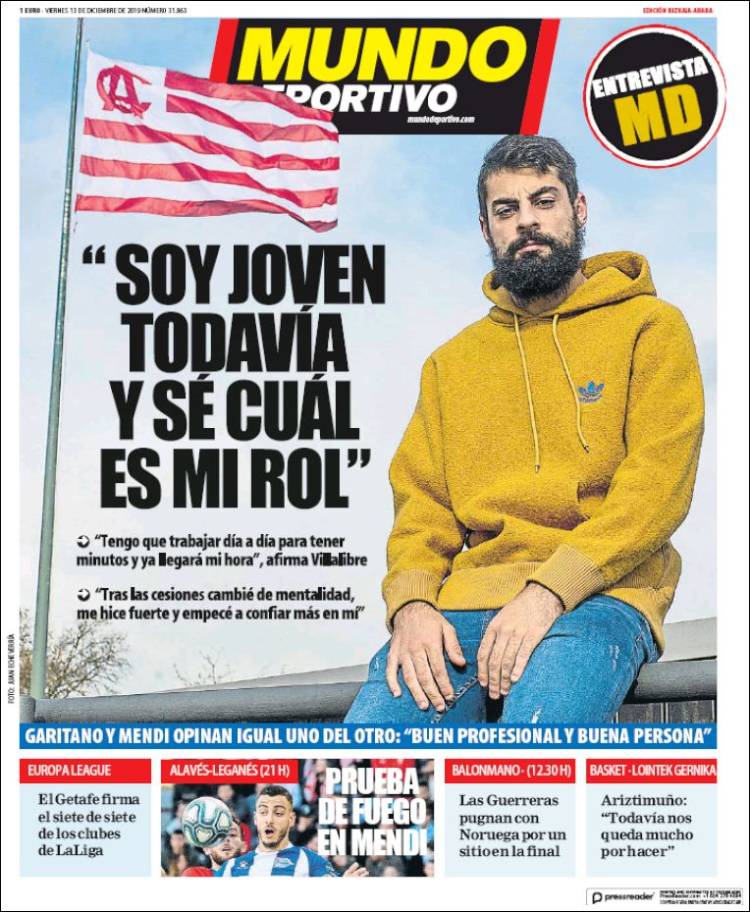 Portada de Mundo Deportivo Bizkaia (Espa&ntilde;a)