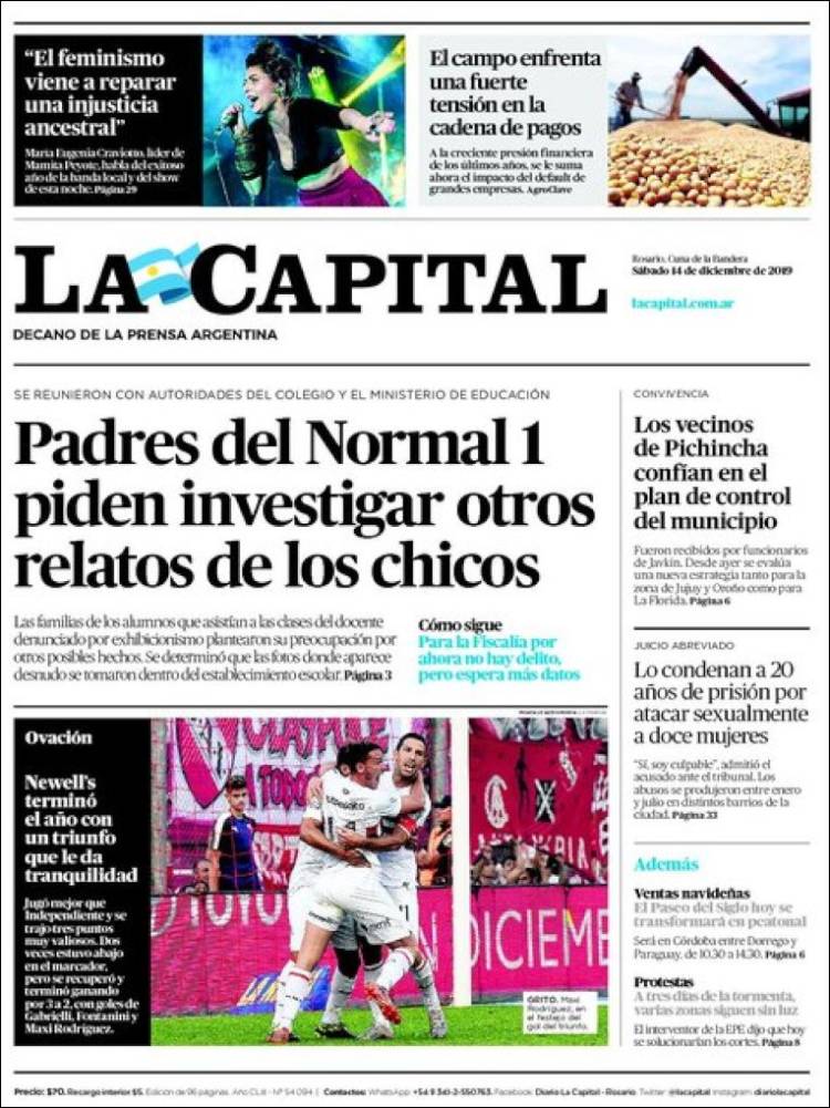 Portada de La Capital - Rosario (Argentina)
