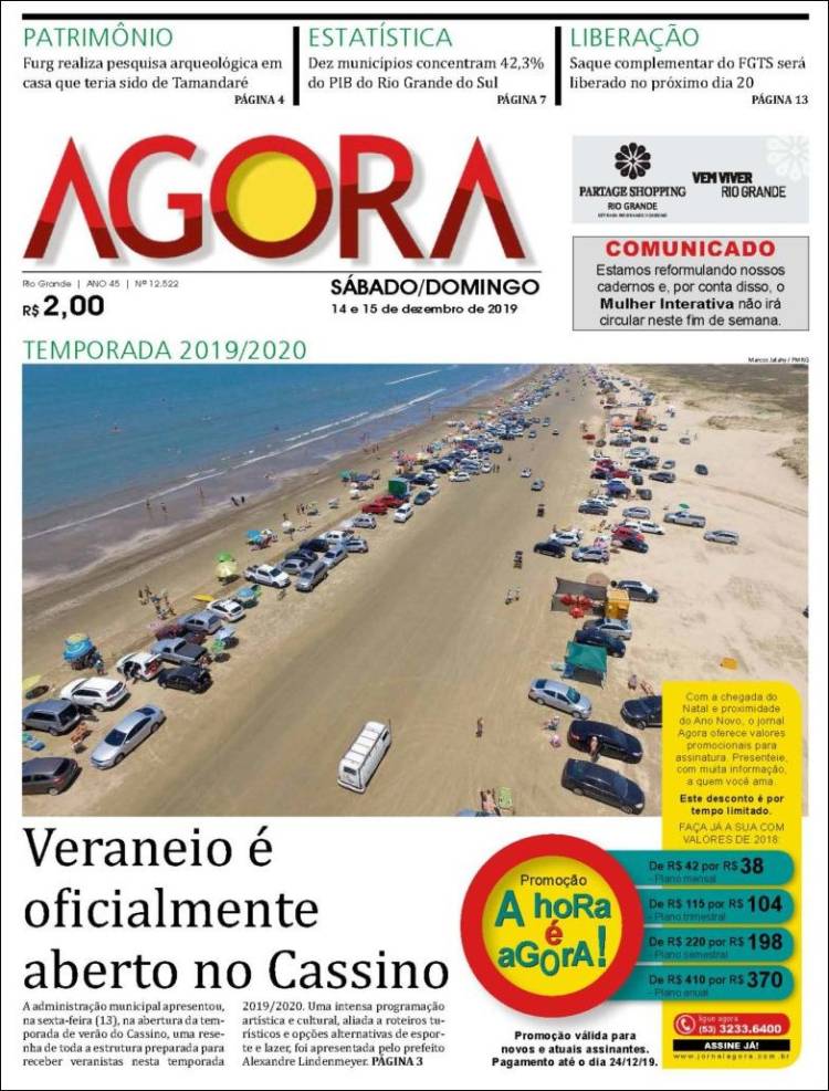 Portada de Jornal Agora (Brasil)