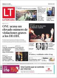 Portada de La Tercera (Chile)