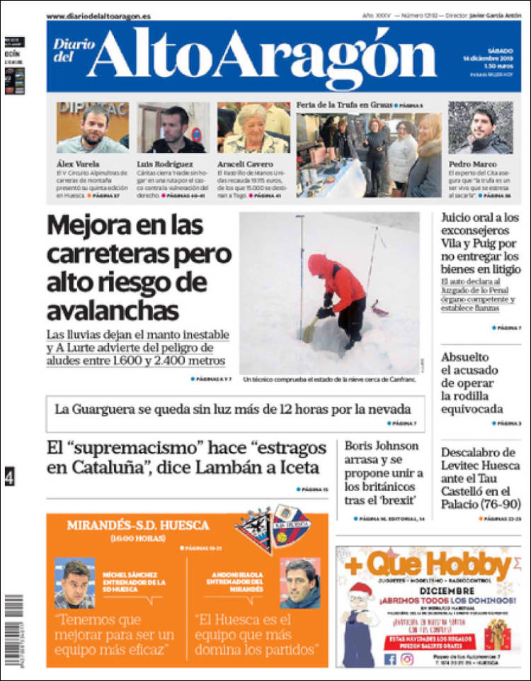 Portada de Diario del AltoAragón (Espa&ntilde;a)