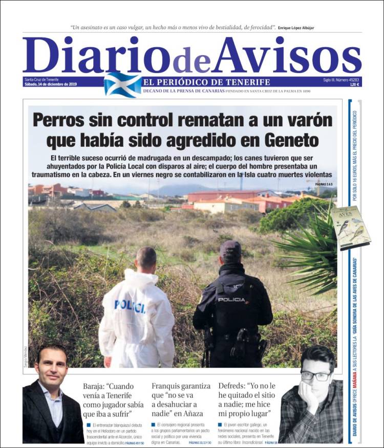 Portada de Diarios de Avisos (Espa&ntilde;a)