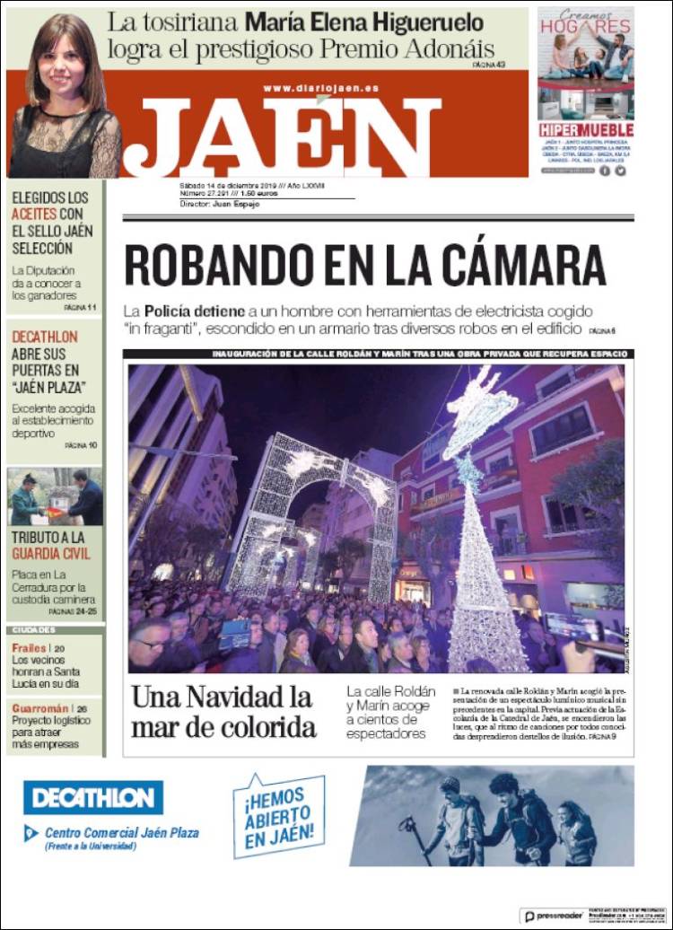 Portada de Diario Jaén (Espa&ntilde;a)