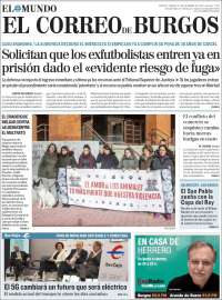 Portada de El Correo de Burgos (España)