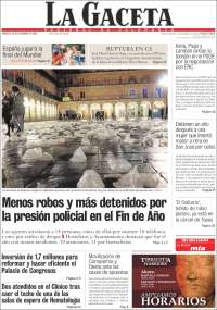 Portada de La Gaceta de Salamanca (España)