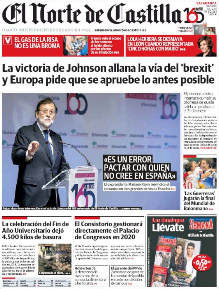 Portada de Norte de Castilla - Salamanca (Espa&ntilde;a)