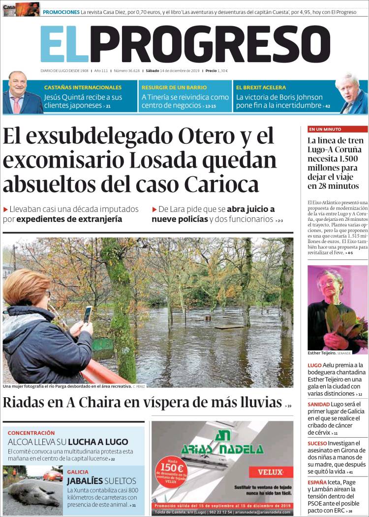 Portada de El Progreso (Espa&ntilde;a)