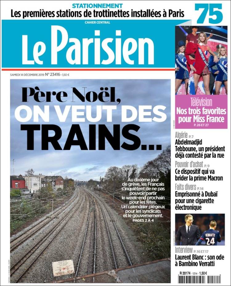 Portada de Le Parisien (Francia)