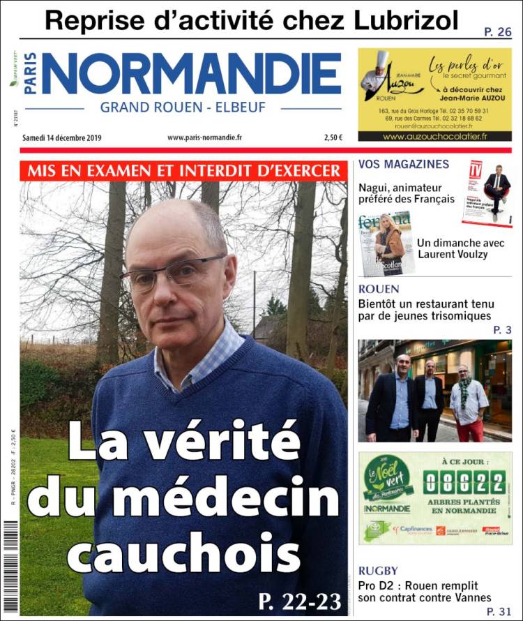 Portada de Paris Normandie (Francia)