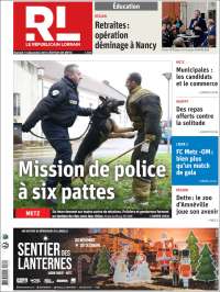 Portada de Le Republicain Lorrain (Francia)