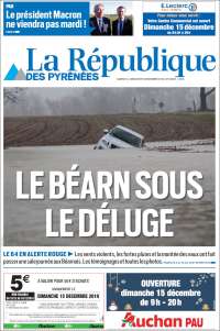 Portada de La République des Pyrénées (Francia)