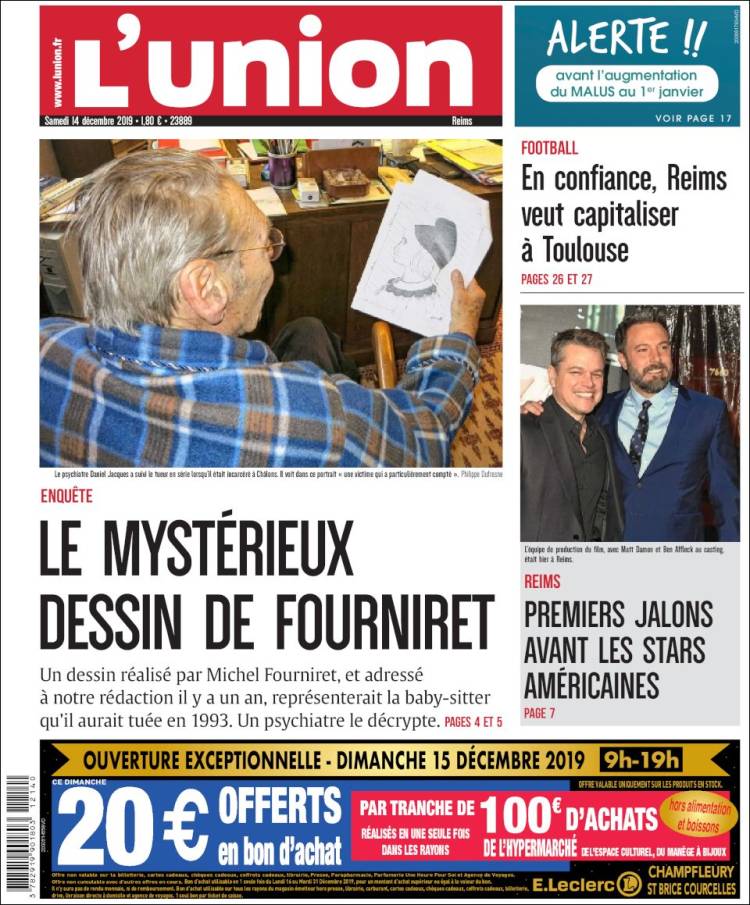 Portada de L'Union (Francia)