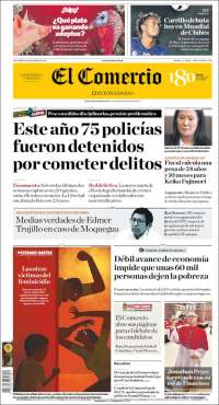 Portada de El Comercio (Peru)