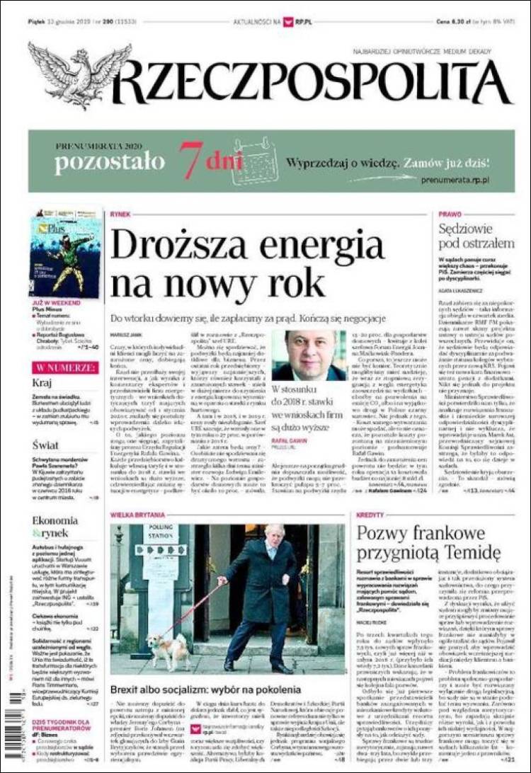 Portada de Rzeczpospolita (Polonia)