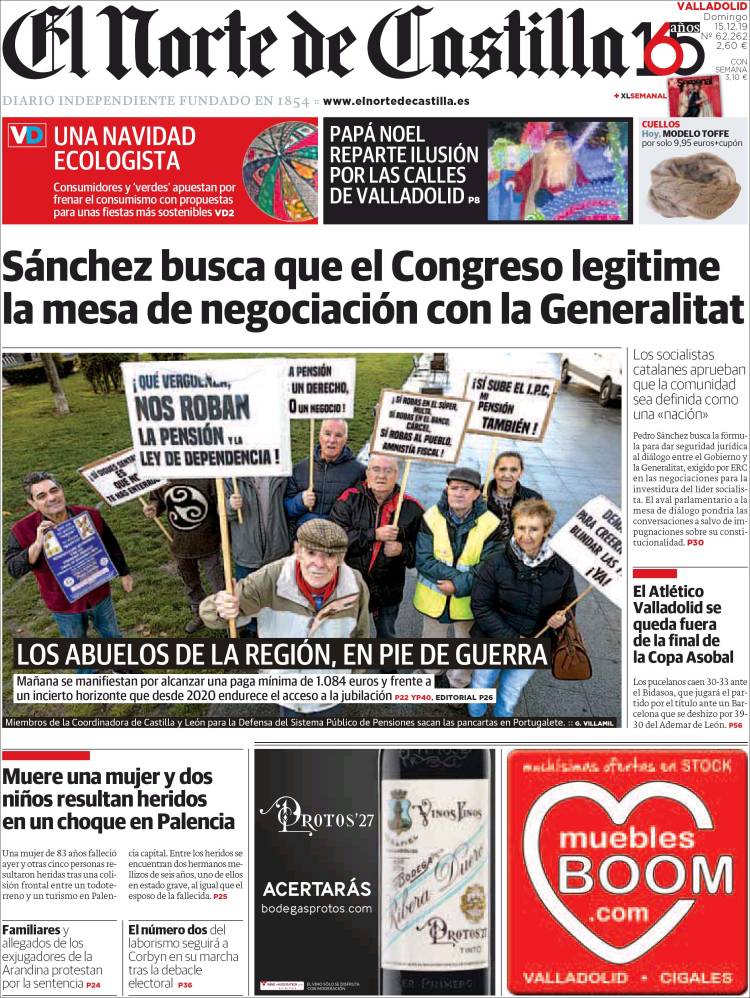 Portada de Norte de Castilla - Valladolid (Spain)