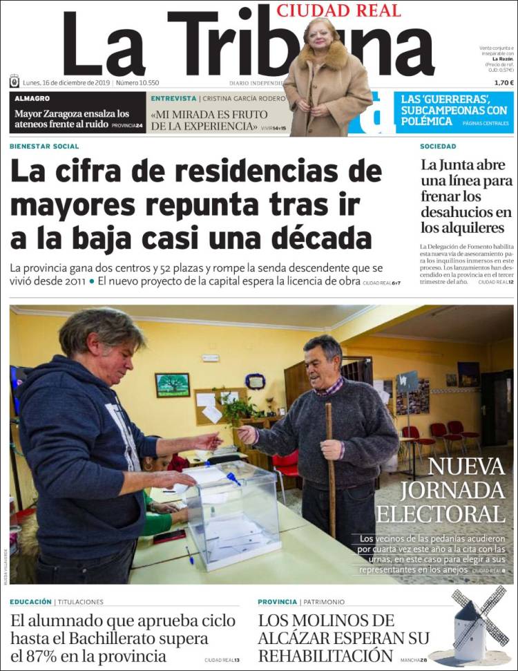 Portada de La Tribuna de Ciudad Real (Spain)