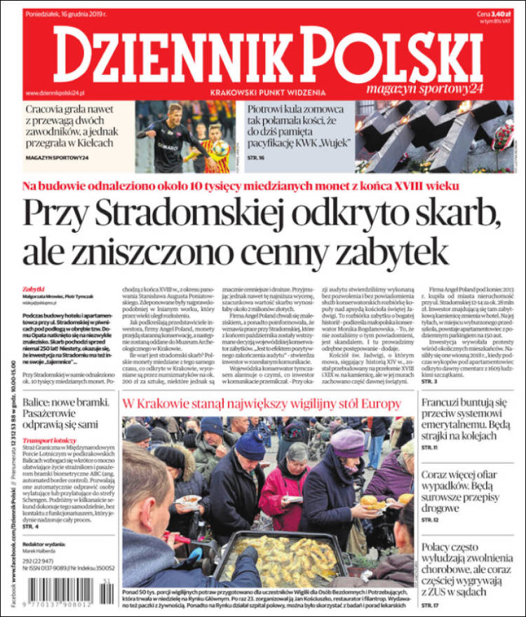 Portada de Dziennik (Polonia)