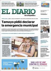 Portada de Diario de la República (Argentina)