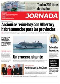 Portada de Diario Jornada en la Patagonia (Argentina)