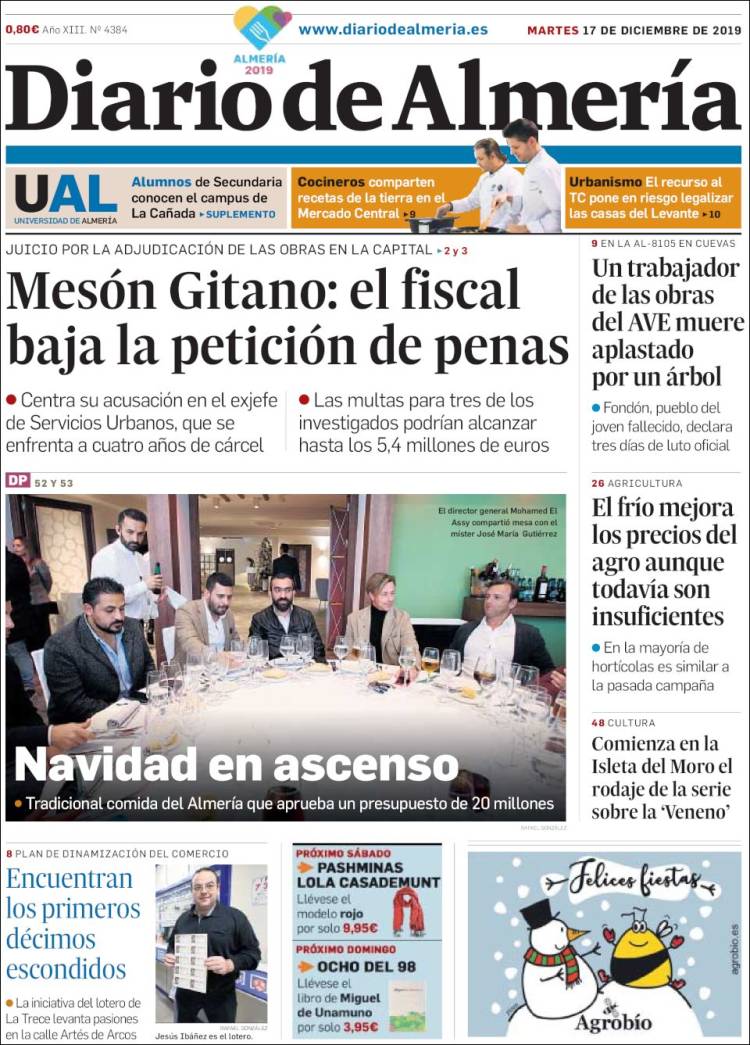 Portada de Diario de Almería (Espa&ntilde;a)