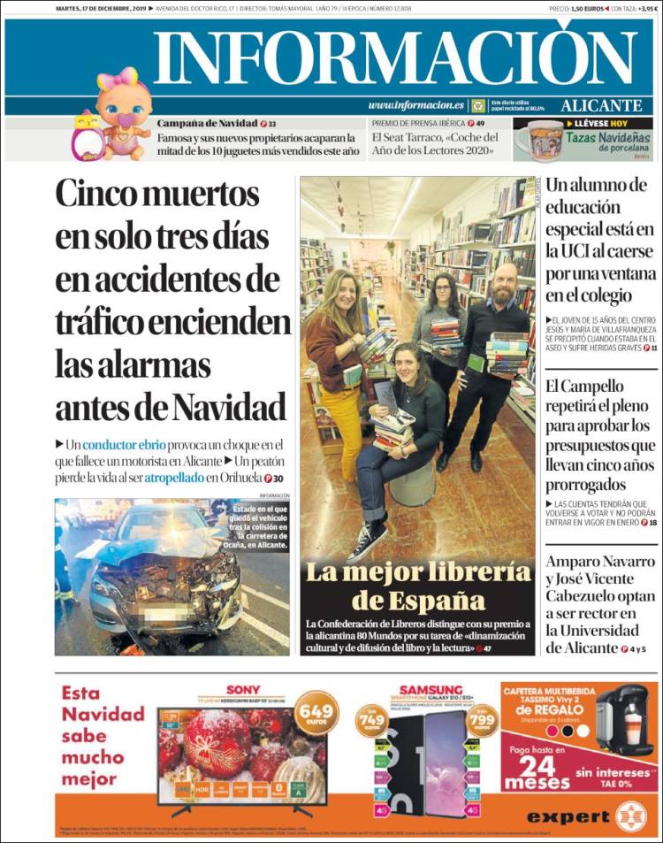 Portada de Diario Información (Espa&ntilde;a)