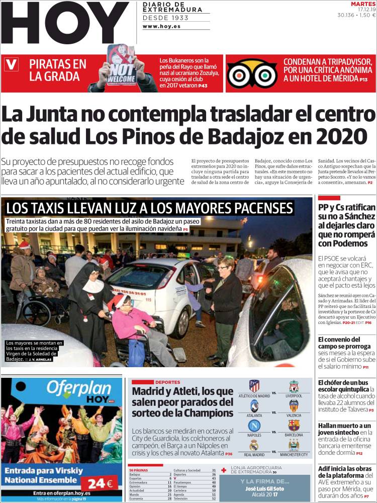 Portada de Hoy - Badajoz (España)