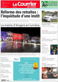Portada de Le Courrier de l'Ouest (Francia)