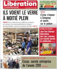 Portada de Libération Champagne (Francia)