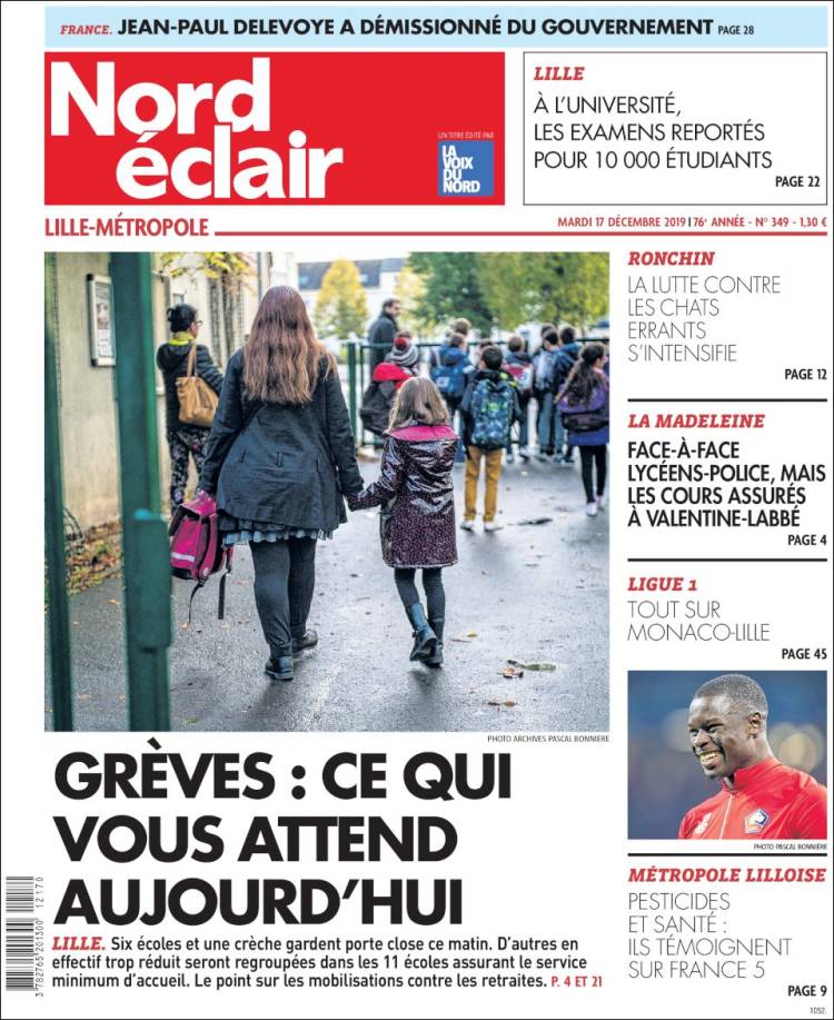 Portada de Nord Éclair (Francia)
