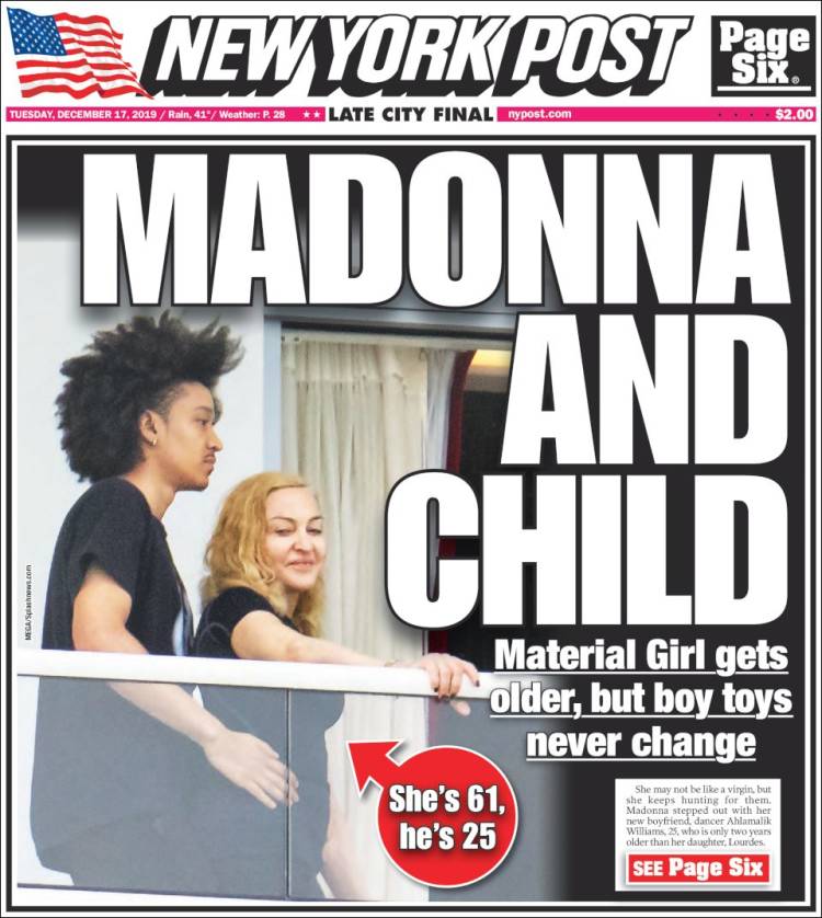 Portada de New York Post (USA)