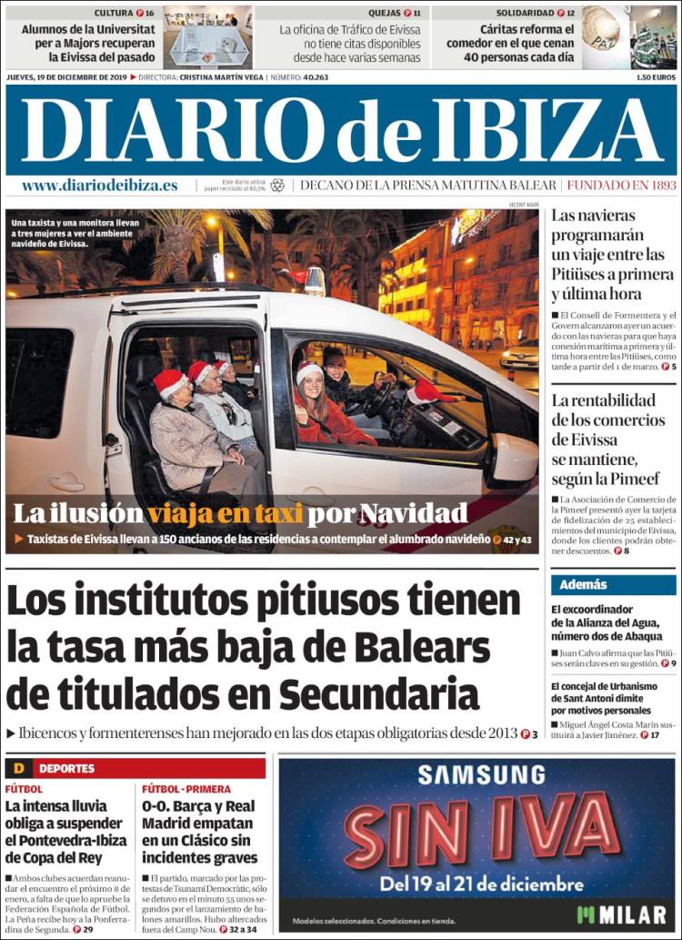 Portada de Diario de Ibiza (España)